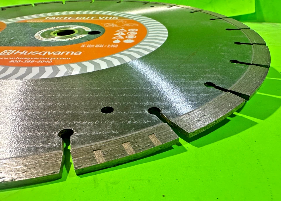 NUEVO Husqvarna Tacti-Cut VH5 Diamond Blade 542773241 14" x .125 Foto 4 de 4