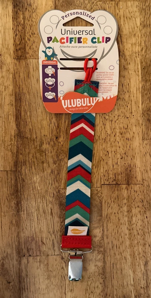 Ulubulu Universal Pacifier Clip Trees Stripes Design Personalize Christmas - Image 4 of 4