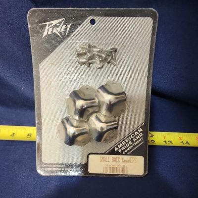 #ad Vintage Peavey Chrome Amp Corners And Screws 1980’s Complete Set Of 4 OEM $21.12
