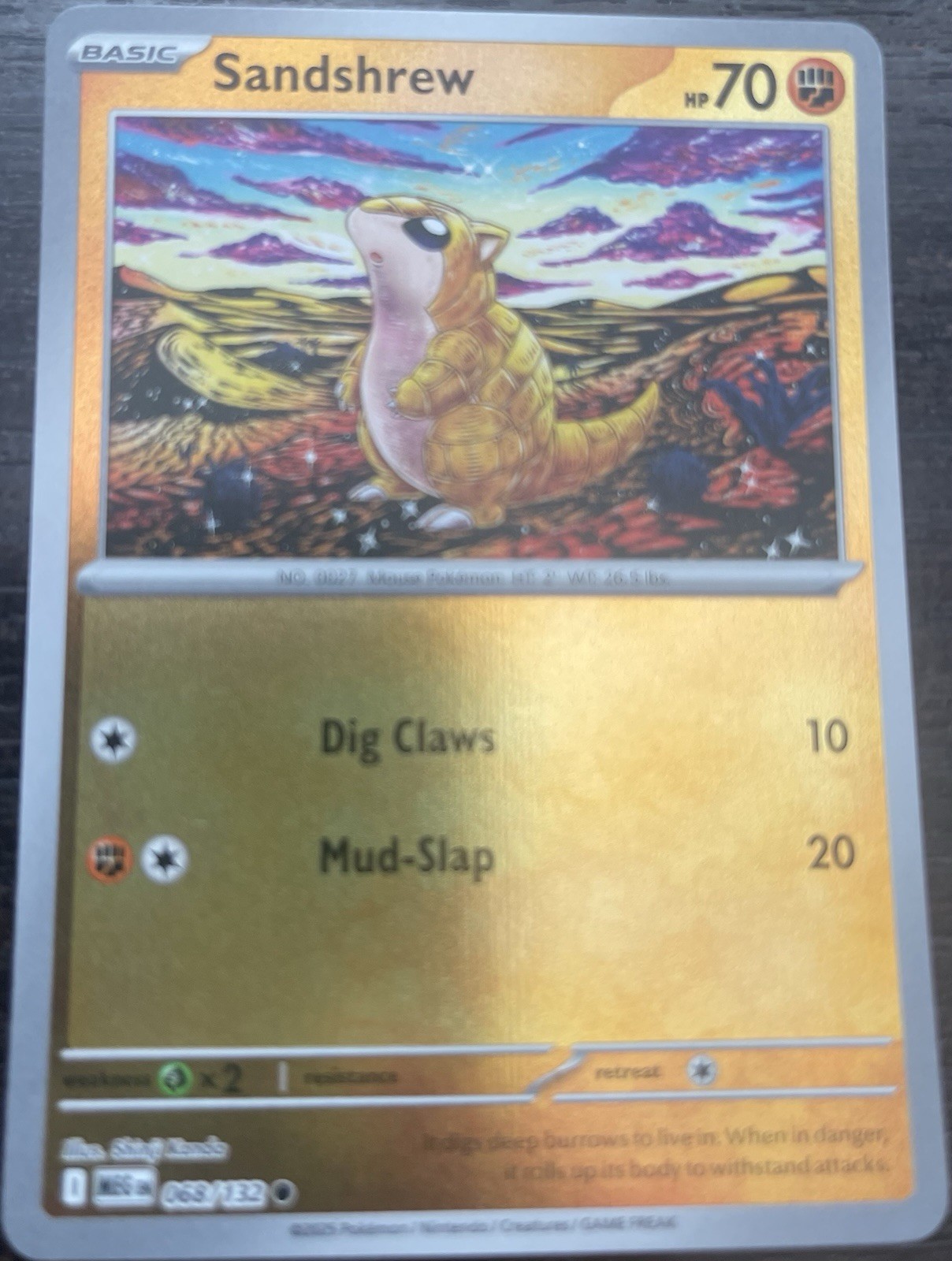 Sandshrew 068/132 Me01: Mega Evolution Reverse Holo