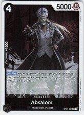 Absalom OP06-081 Rare Wings of the Captain One Piece Foil Near Mint