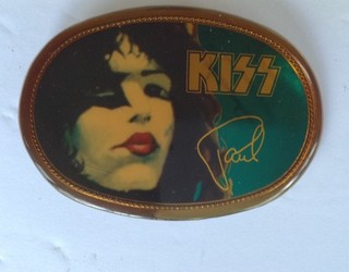 1977 PACIFICA KISS PAUL STANLEY BELT BUCKLE ORIGINAL LOB
