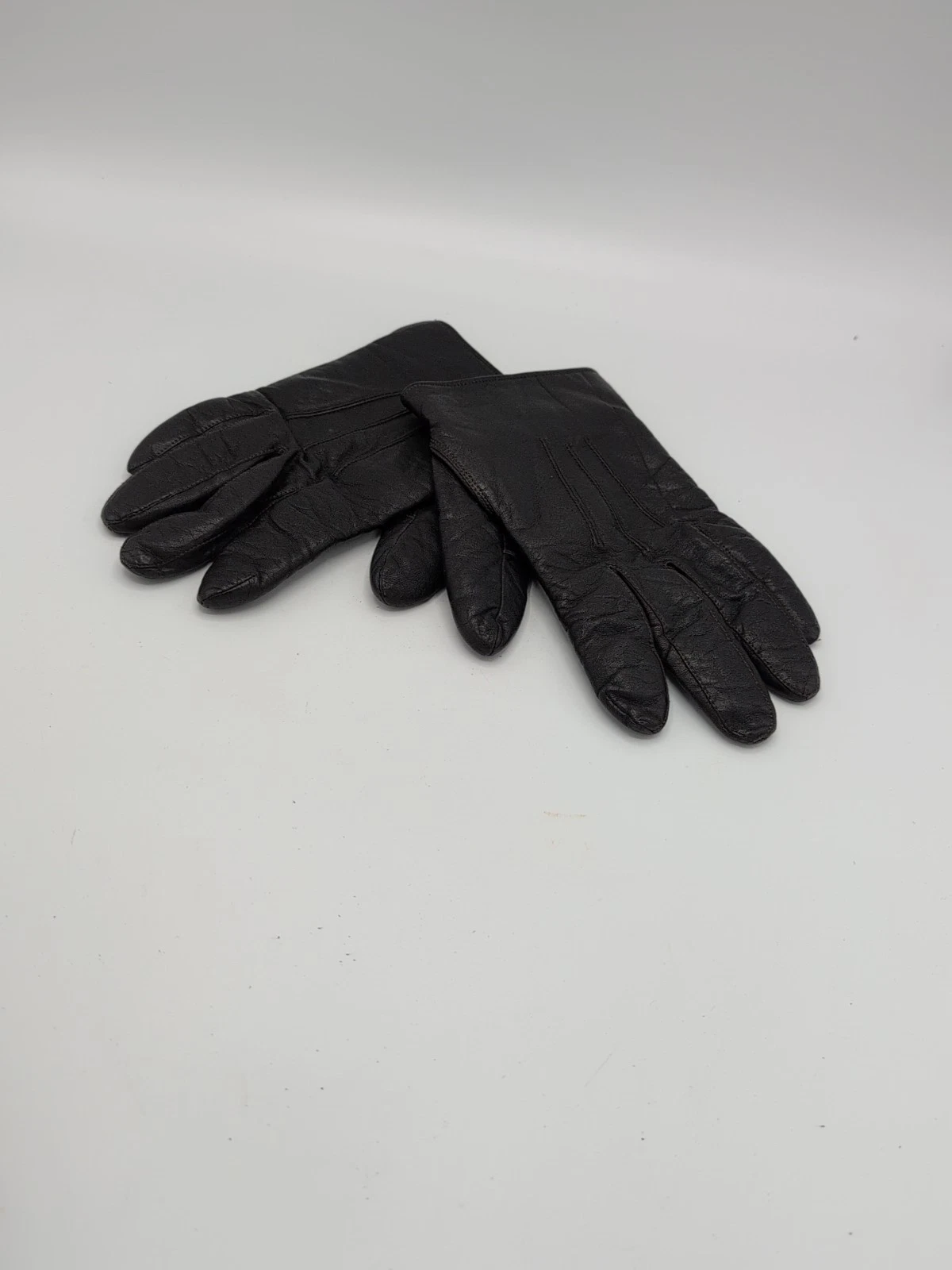 Unbranded Men's Black Leather Gloves w/Acrylic Lining size Medium