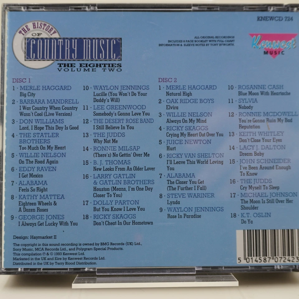 Various – The History Of Country Music - The Eighties - Volume 2 | CD | sehr gut - Bild 2 von 2