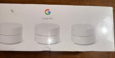 Google Wifi 1200 Mbps 2 Port 1000 Mbps Wireless Router - Snow, Pack of 3...