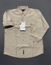 5.11 Tactical Series Shirt Mens Large Khaki Long Sleeve Canvas Style 72157