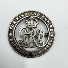 Genuine WW1 Silver War Badge Willie Hollins Rifle Brigade Enlisted 1914 Wounded