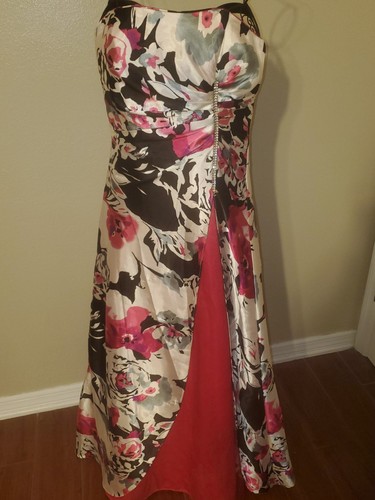 Vintage Jump by Wendye Chaitin Formal Prom Dress Rhinestone Accents Size 9/10