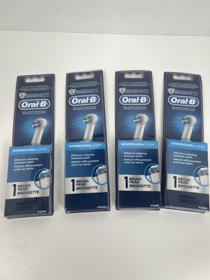 Oral B Professional Interproximal Clean Brush Head Replacement Single Lot of 4