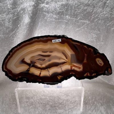 Achat Scheibe 11,3 cm x 24,3 cm Agate Slice Achatscheibe Agate