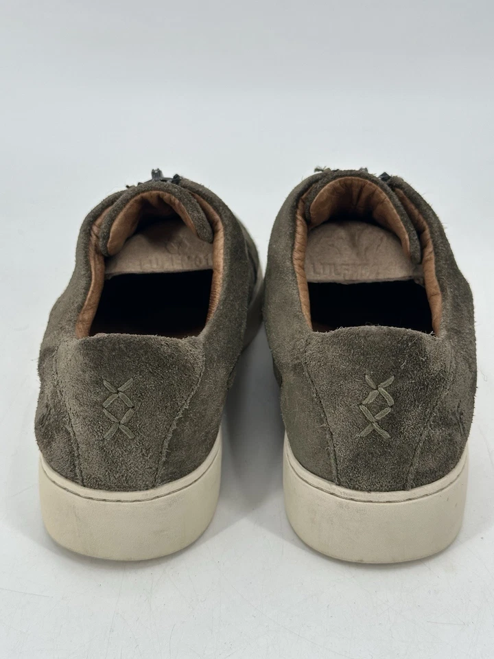 Frye Lena Olive 绿色麂皮绒拉链前运动鞋带拉链闭合 - 8 码 — 第 4/4 张图片