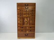 Y9616 TANSU wooden Medicine cabinet furniture Showa retro Japan antique storage