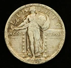 1917-S Standing Liberty Quarter 25C Type 1 VF Raw Silver (#SLC00301)