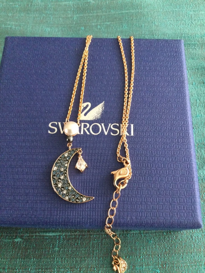 Подлинный подписанный Swarovski символический Луны подвеска, в коробке с ярлыком - Изображение 3 из 4