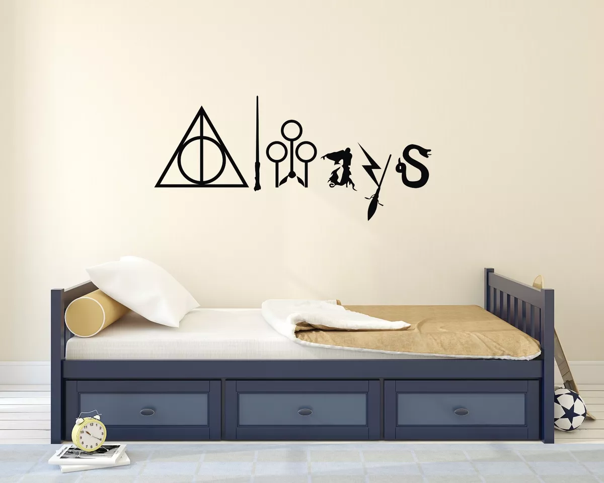 Arte de pared de dibujos animados de Harry Potter, carteles de