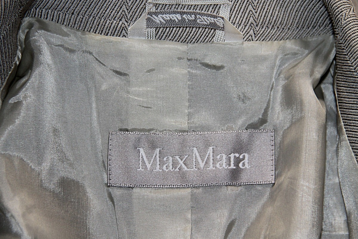 Veste Cintrée Femme MAX MARA Taille 42 En Laine/Viscose - Gris - Parfait État