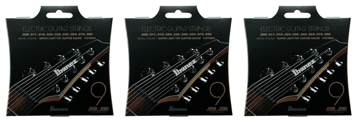 Ibanez IEGS9 9 String Electric Guitar Strings Super Light Gauge Ibanez IEGS9 9 String Electric Guitar Strings Super Light Gauge