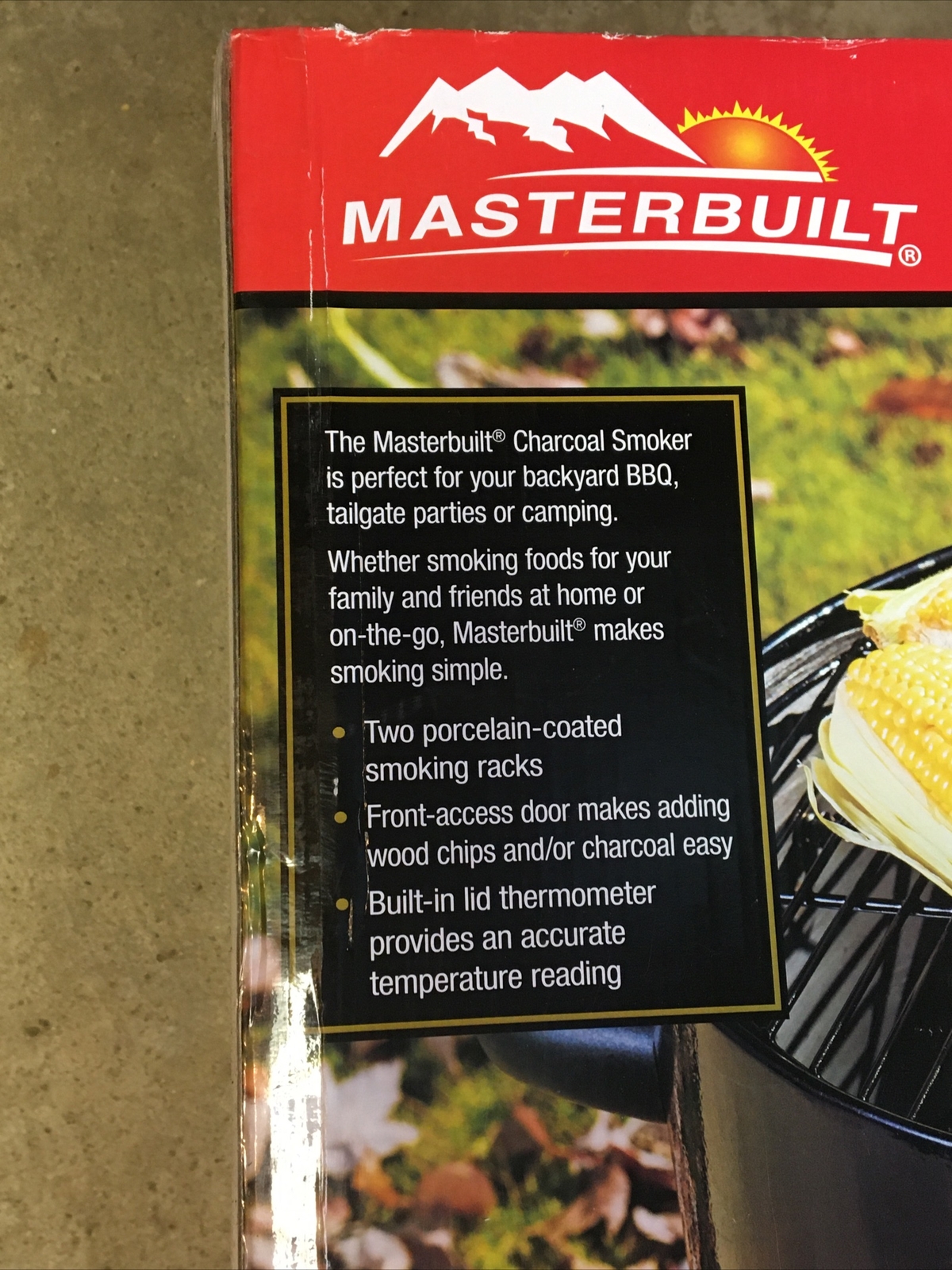 Masterbuilt MB25060616 MCS 10b Charcoal Bullet Smoker for sale online