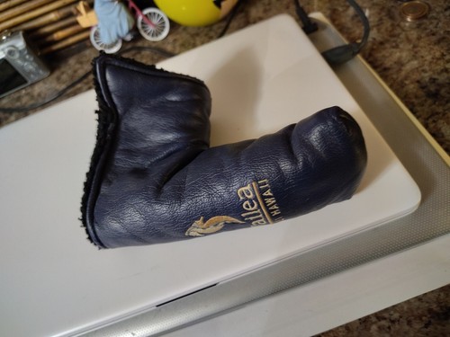 Vintage Wailea Maui Hawaii Putter Golf Head Cover Seahorse Logo Rare - Picture 3 of 6