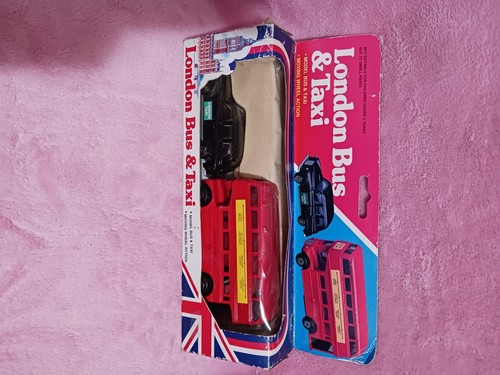 LONDON BUS & TAXI SCALE 1:64 DIE-CAST METAL MOVING WHEEL ACTION - NEW - Picture 4 of 6