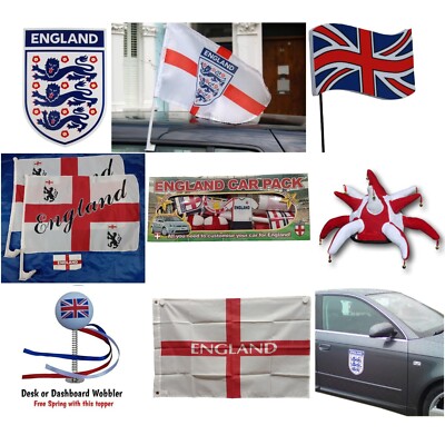 Patriotic Supporter Items - Rugby Cricket Football Union Jack UK Great Britain