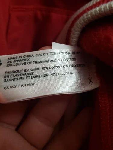 Roots Cabin Sweater Pullover Hoodie Unisex XL 11-12 Yrs Red Pink Letters Used - Picture 5 of 16