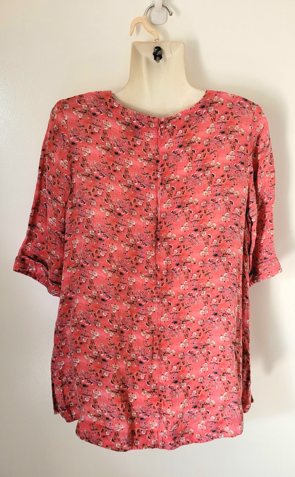 Kholo SILK Sz 10 Pink Short Sleeve Top - Picture 7 of 19