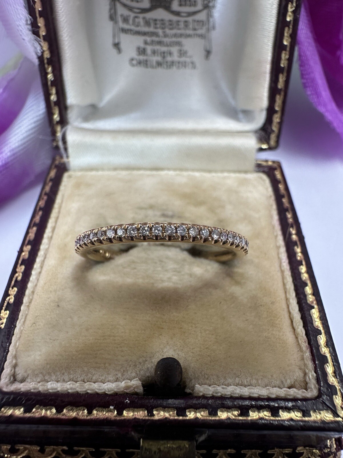 Gorgeous Rose Gold 0.40ct 18k Gold Ring 3/4 Et