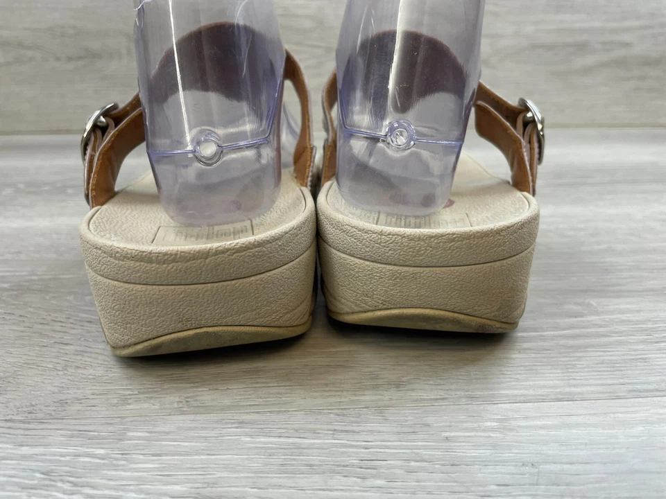 Sandalia para mujer Fitflop Superjelly chanclas tanga cuña charol 10 púrpura Foto 4 de 4