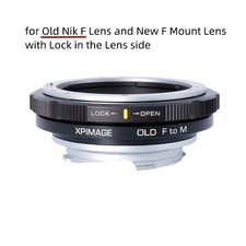 XPimage Lock Lens Adapter for Old NIKON F Lens to Leica M M240P M9P M10P Camera