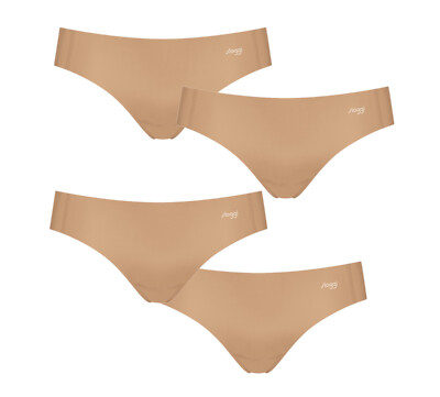 sloggi Zero Feel Tanga Slip Größe XS 4er Pack beige UVP 59,80   Slips Unterhose