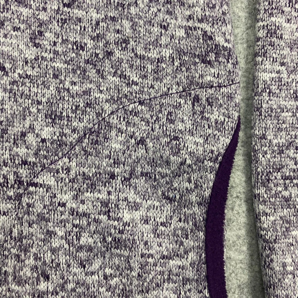 Chaqueta Stan Herman Mujer Grande Púrpura Polar Poliéster Cómoda Informal Cremallera Completa Foto 3 de 4