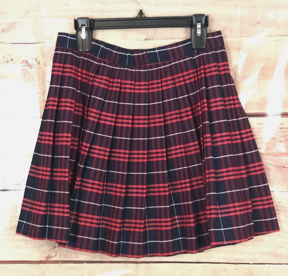 Cookie's Girl Talla 14.5 Uniforme Falda Plisada a Cuadros Cremallera Lateral Cierre de Botones Foto 3 de 4