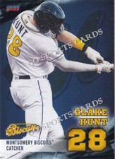 2023 Montgomery Biscuits Blake Hunt RC Rookie Card Tampa Bay Rays Minor League