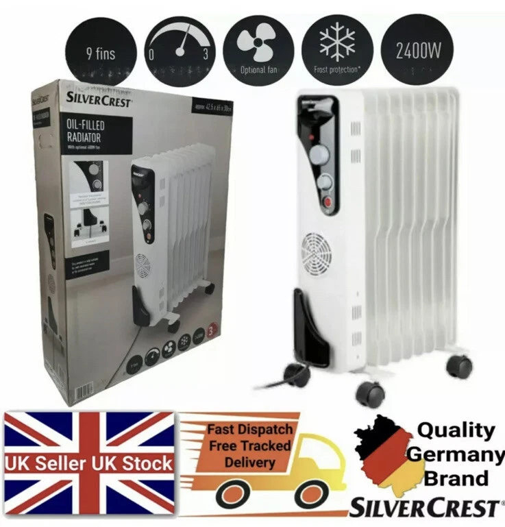 Silvercrest 2.4kW Oil-Filled Radiator Made In Germany OIL FILLED | eBay