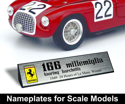 Nameplate for 1/18 Ferrari F80 LaFerrari Enzo F50 F40 288 GTO FXX