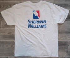 Sherwin Williams Cover The Earth Gildan Dryblend Mens XL White T Shirt Painter