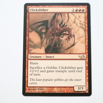 MTG Rare - Clickslither - Duel Decks; Elves vs. Goblins - 34 - Red Creature Card