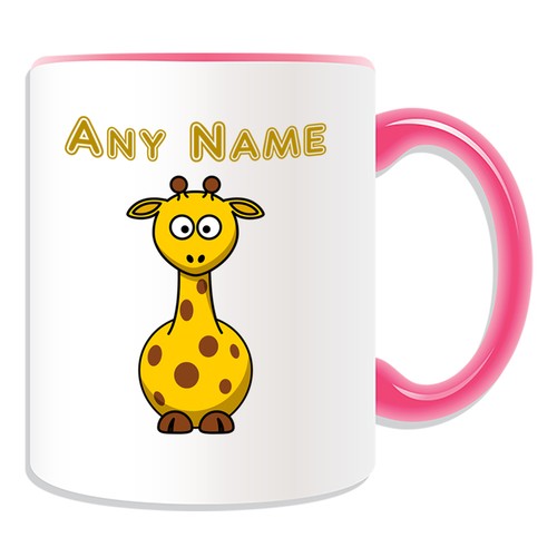 Personalised Gift Giraffe Mug Money Box Cup Customise Name Message Coffee Silly - Picture 10 of 20
