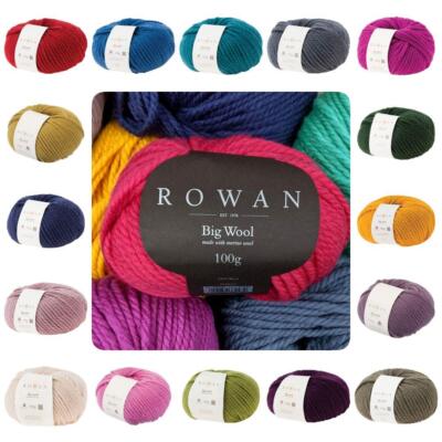 Rowan Big Wool Super Chunky Merino Strickgarn Wolle 100g Vollsortiment