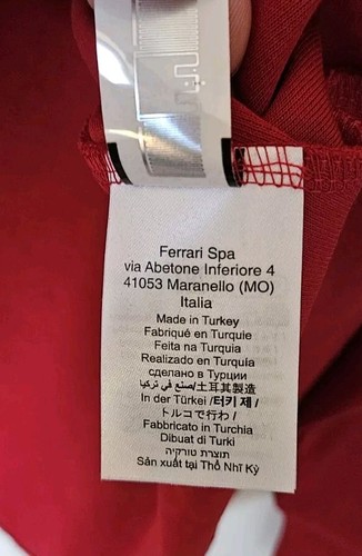 NWT Scuderia Ferrari LADY C-NECK ERGONOMIC OVERSIZE Red Pullover Sweater Sz S - Picture 9 of 12