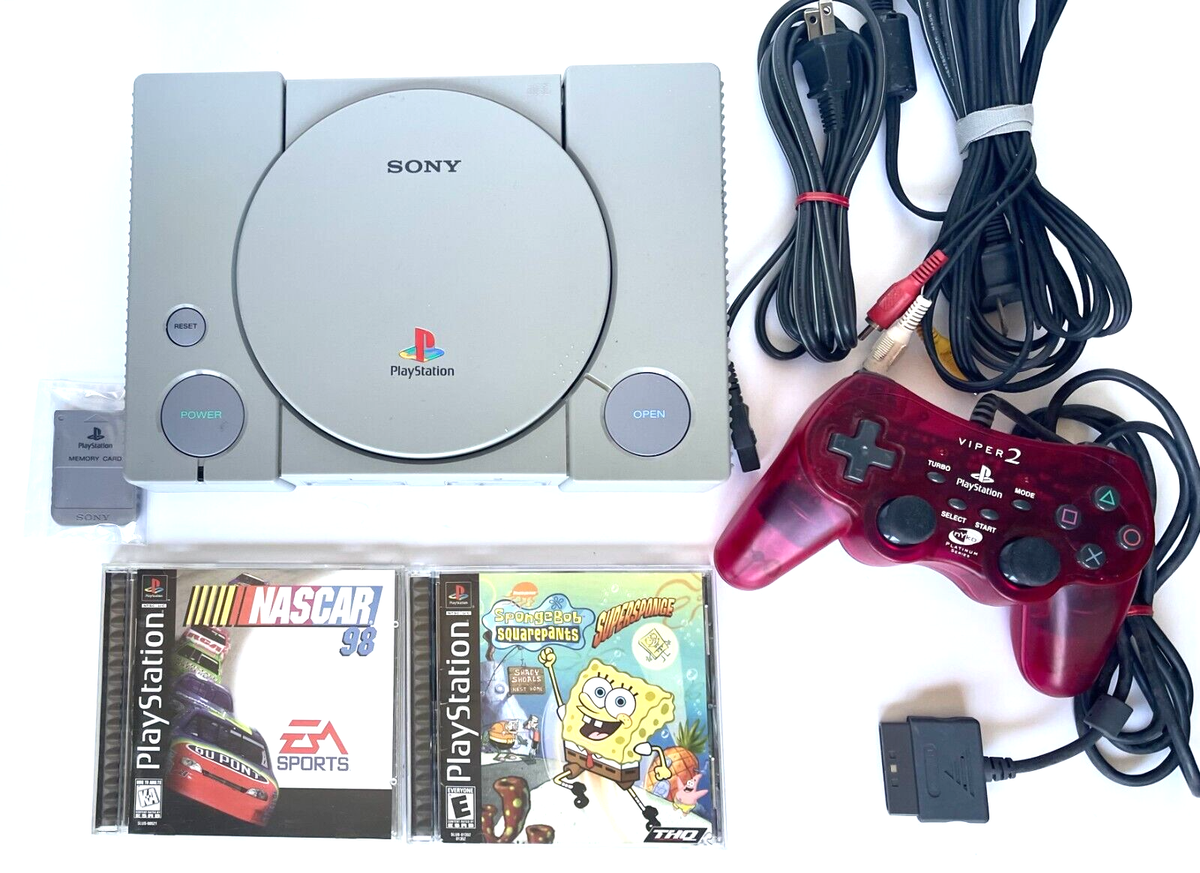 VINTAGE SONY PLAYSTATION 1 PS1 HOME GAME CONSOLE WITH VIPER