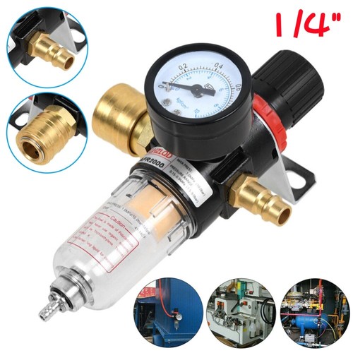 1/4" Druckluft Filter Druckminderer Wasserabscheider Ölabscheider Für Kompressor