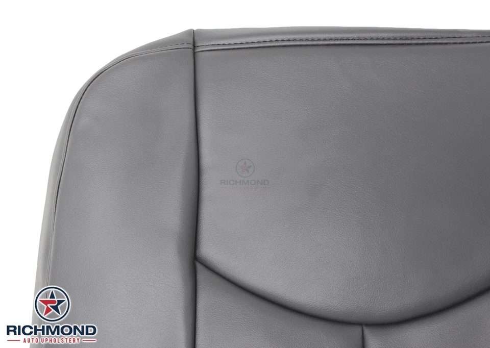 Camión de trabajo Chevy Silverado 2003-2007 - cubierta de asiento de vinilo con respaldo inclinado para conductor gris oscuro Foto 4 de 4