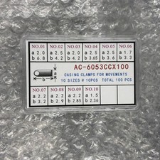 Casing Clamps for Movements 10 Sizes 10pcs Total 100PCS/Box
