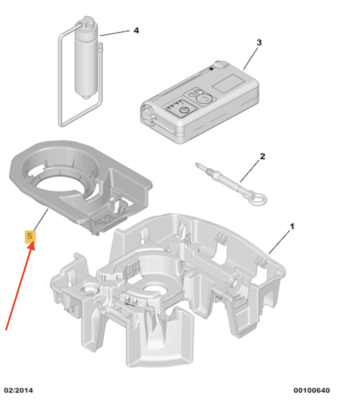 PEUGEOT 2008 Tyre Repair Kit Refill 9816284780 NEW GENUINE