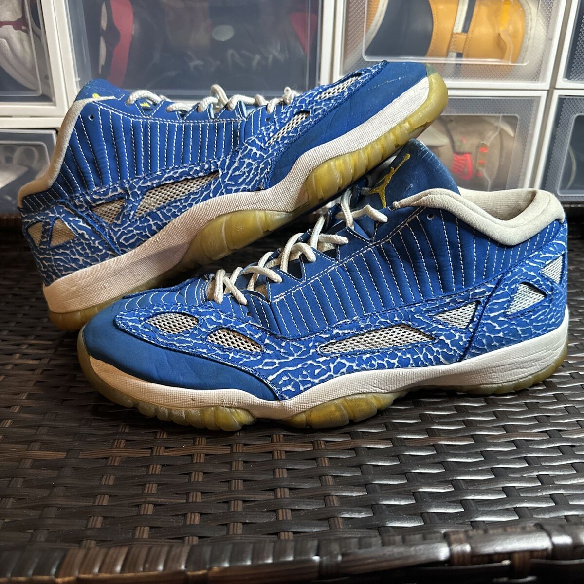 Nike Air Jordan 11 XI Retro Low IE Argon Blue Size 14 Pre Nike Air Jordan 11 XI Retro Low IE Argon Blue Size 14 Pre
