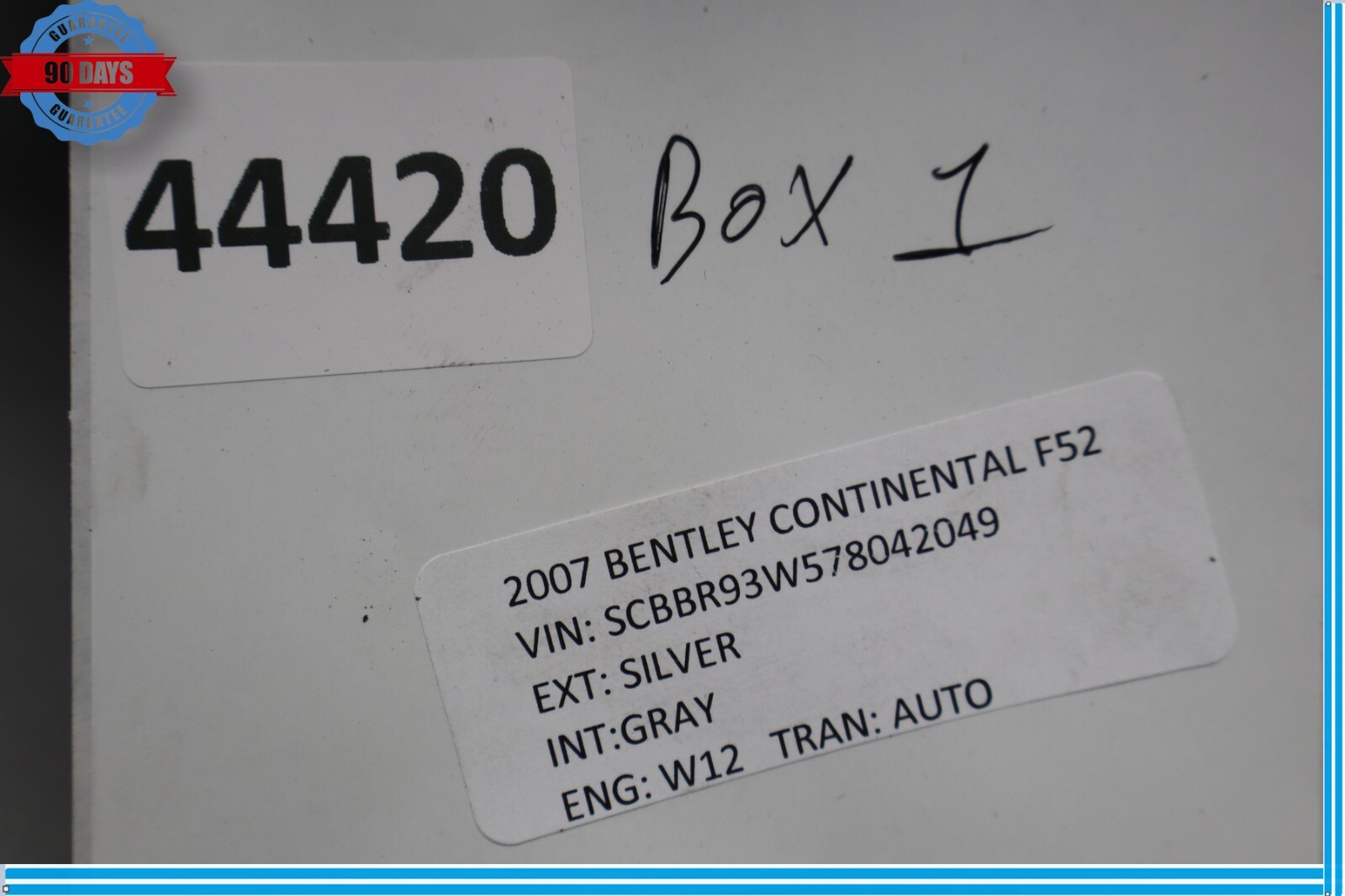 07-12 Bentley Continental Dash Dashboard Glove Box Storage Compartment Oem