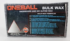 OneBall Jay Bulk Wax for Ski & Snowboards F1-Graphite All Temp 750G No Fluoro