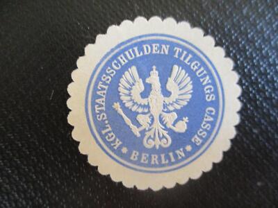 (1596) Siegelmarke - Kgl. Staatsschulden Tilgungs Casse Berlin